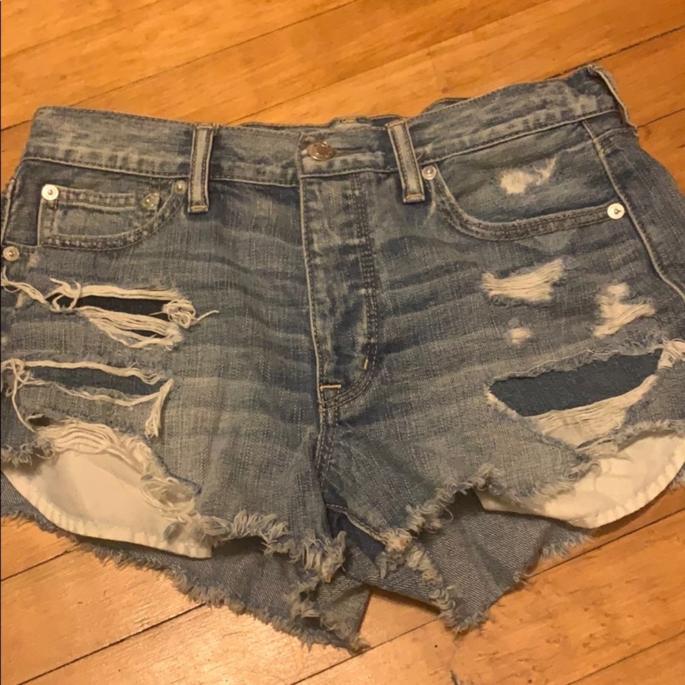 American Eagle Distressed Jean Shorts